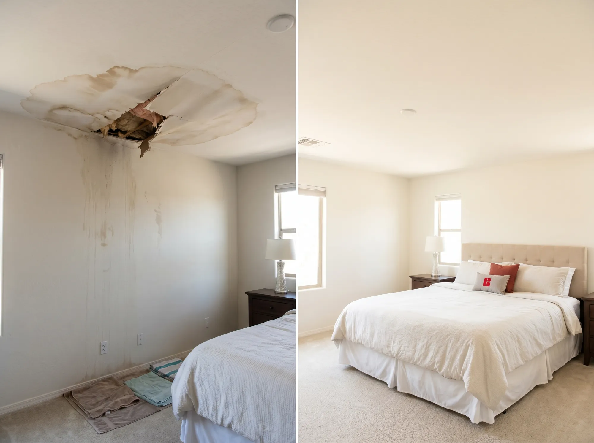 Roof storm damage restoration