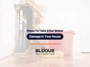 Steps To Take After Water Damage in Your House